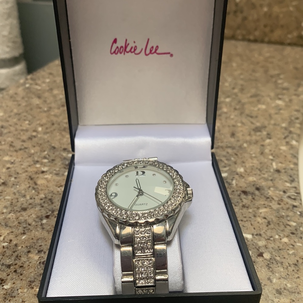 Watch by Cookie Lee ladies rhinestones